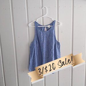 L Women's Linen Tank Top